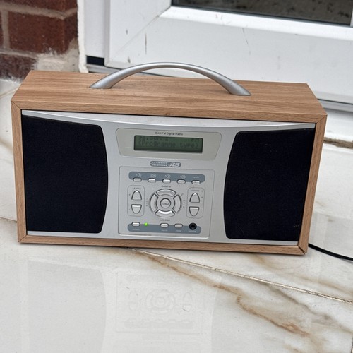 Wooden portable dab radio - portable, dab/fm